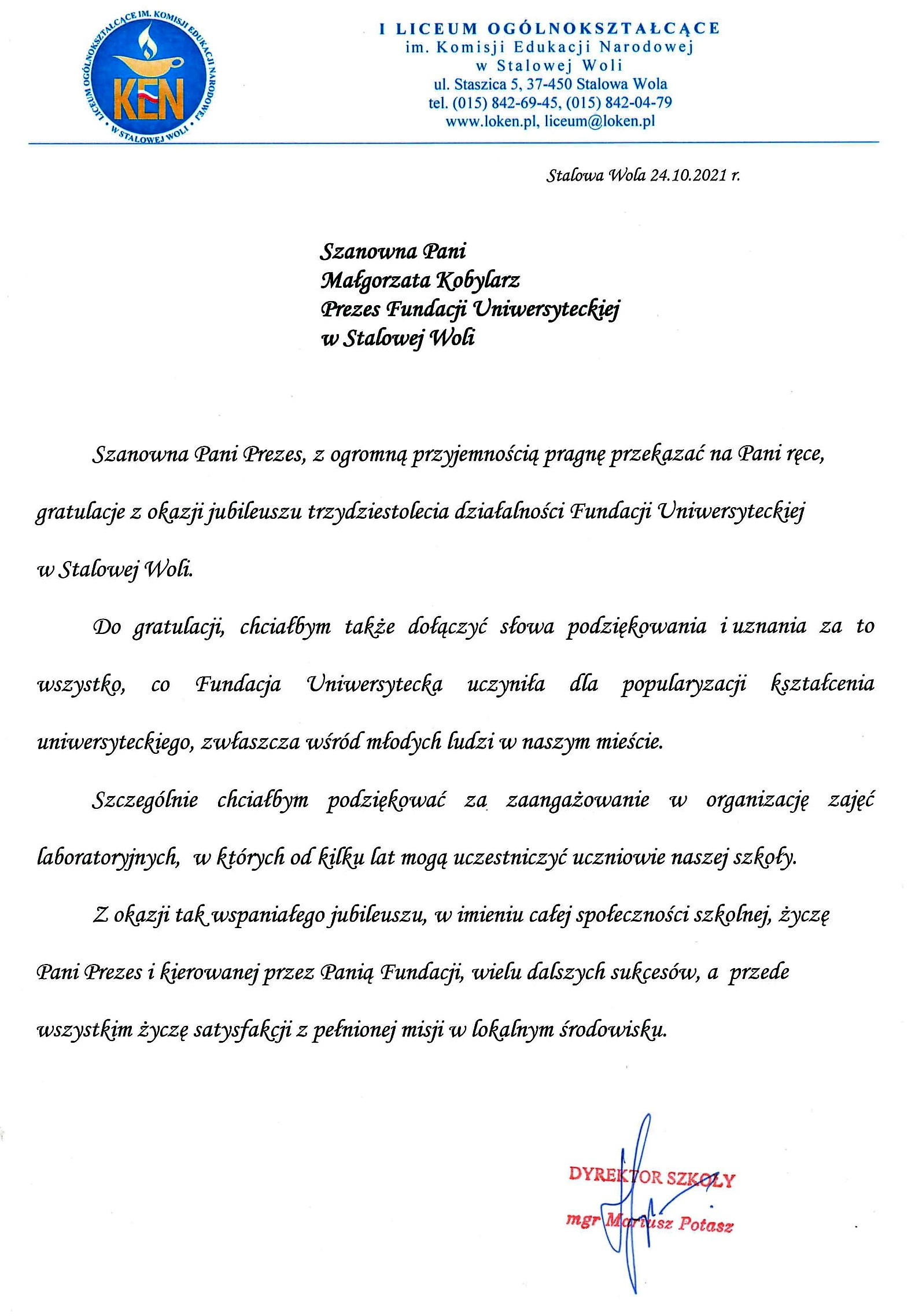 LO KEN gratulacje