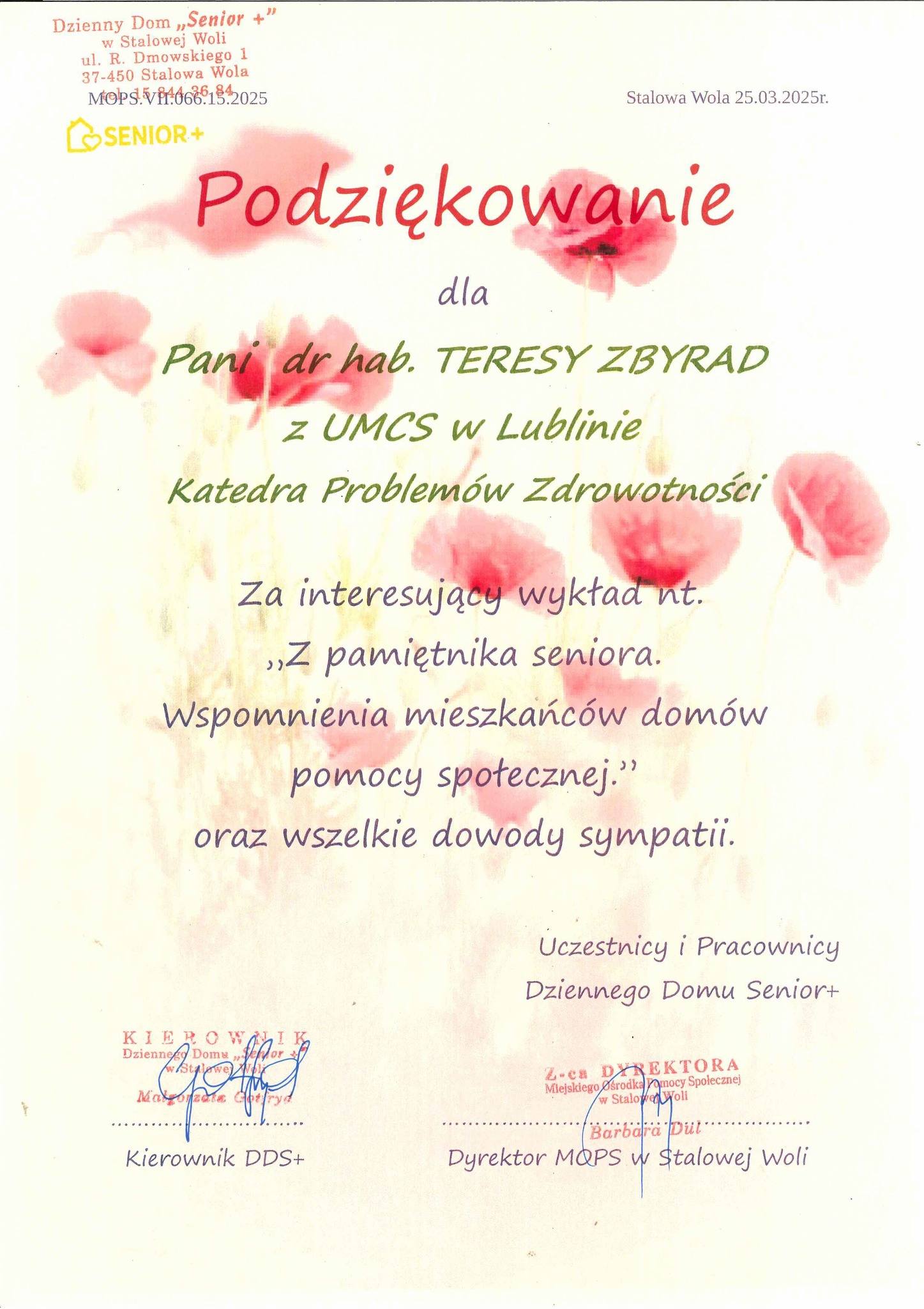 Podzikowanie 1