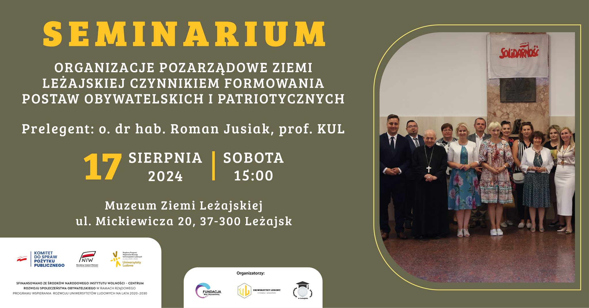 Seminarium Organizacje pozarzdowe Ziemi Leajskiej